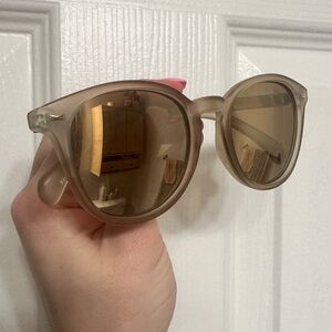 Le Specs Bandwagon sunglasses in champagne color